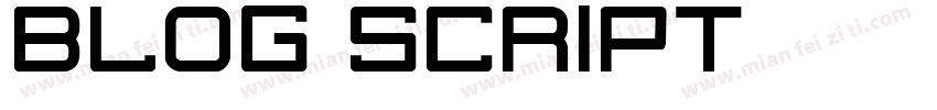 blog script字体转换